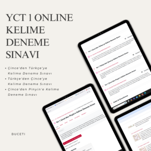 YCT 1 Online Kelime Deneme Sınavı