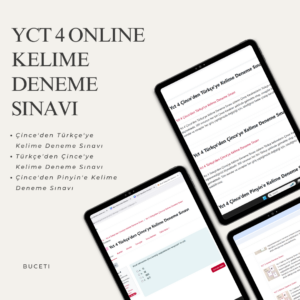 YCT 4 Online Kelime Deneme Sınavı