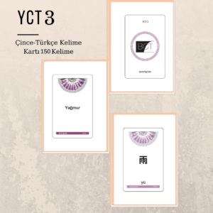 Yct 3 Çince-Türkçe Kelime Kartı